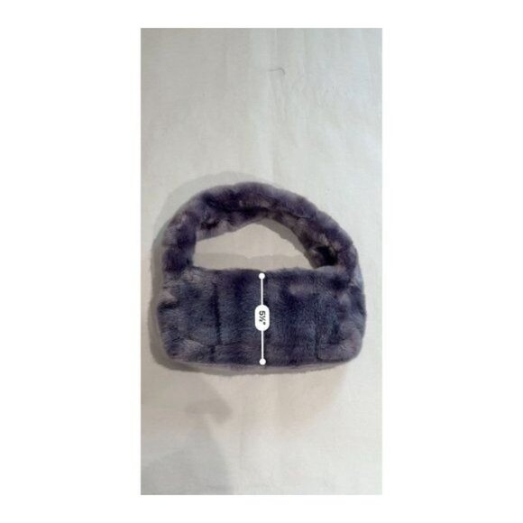 Marei 1998 Faux Fur Handle Bag in Purple - Picture 7 of 8